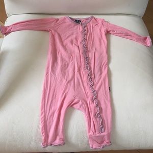 Kickee pants lotus bunny 0-3 month Coverall